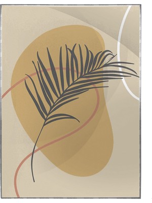 SHOP365 Bitki Yapraklar ve Şekiller Modern Poster P-002098
