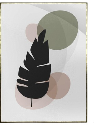 SHOP365 Bitki Yapraklar ve Şekiller Modern Poster P-001920