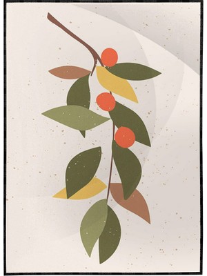 SHOP365 Çiçekler Meyveler Pastel Renkler Modern Poster P-001757