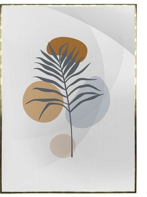 SHOP365 Bitki Yapraklar ve Şekiller Modern Poster P-001673