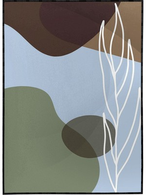 SHOP365 Yapraklar ve Şekiller Modern Poster P-001527