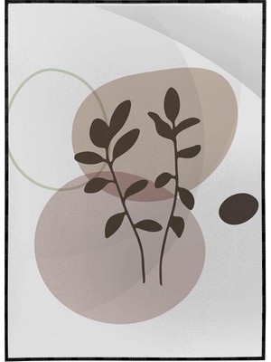 SHOP365 Bitki Yapraklar ve Şekiller Modern Poster P-002092