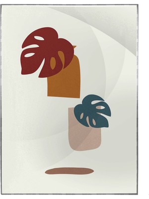 SHOP365 Bitki Yapraklar ve Şekiller Modern Poster P-002278