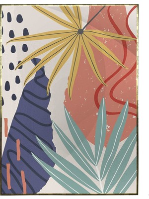 SHOP365 Doğa Bitki Karışık Renkler Modern Poster P-001841