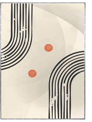 SHOP365 Modernist Şekiller Illüstrasyon Modern Sanat Tuval Poster P-002431