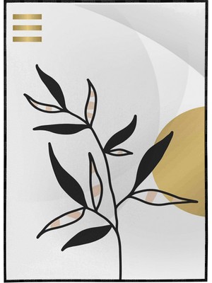 SHOP365 Doğa Bitki Modern Illüstrasyon Poster P-002631