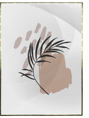 SHOP365 Bitki Yapraklar ve Şekiller Modern Poster P-002729