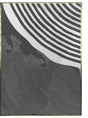 SHOP365 Şekiller ve Çizgiler Gri Siyah Renkler Modern Dekoratif Poster P-002942