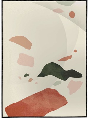 SHOP365 Toprak Renk Tonları Şekil Tasarım Modern Poster P-002496