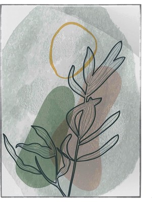 SHOP365 Doğa Bitki Modern Illüstrasyon Poster P-002679