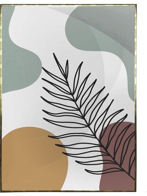 SHOP365 Bitki Yapraklar ve Şekiller Modern Poster P-002467