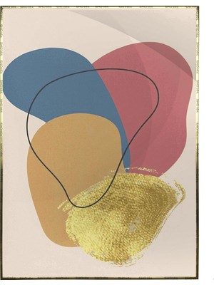 SHOP365 Bitki Yapraklar ve Şekiller Modern Poster P-003055