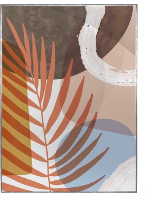 SHOP365 Yapraklar ve Şekiller Modern Poster P-003283