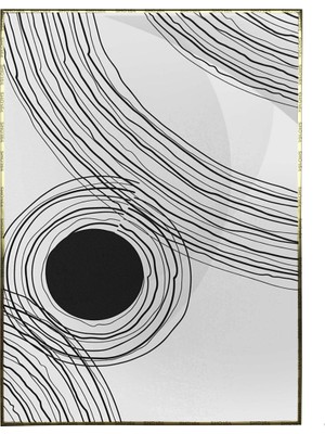 SHOP365 Toprak Renk Tonları Şekil Tasarım Modern Poster P-002809