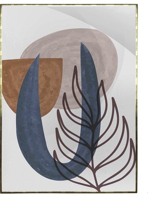 SHOP365 Botanik Şekiller Modern Poster P-003658