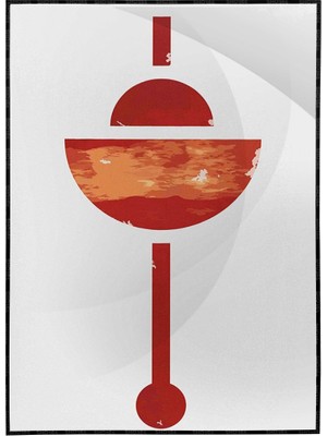 SHOP365 Şekiller Desenler Çizgiler Modern Tasarım Poster P-003554