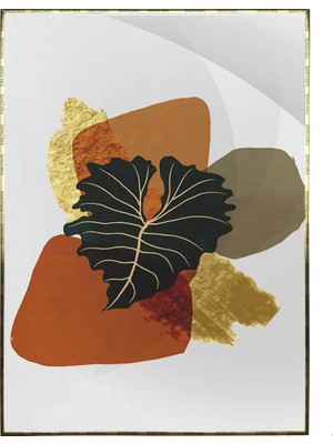 SHOP365 Bitki Yapraklar ve Şekiller Modern Poster P-003170