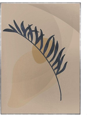 SHOP365 Palmiye Yaprağı ve Şekiller Pastel Tonlar Modern Poster P-003854