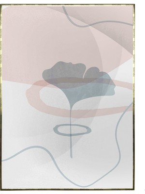 SHOP365 Bitki Yapraklar ve Şekiller Modern Poster P-003602