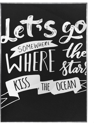 SHOP365 Let's Go Where The Stars..ingilizce Yazı Tatil Gezi Poster P-000032