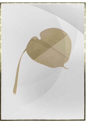 SHOP365 Yapraklar Açık Tonlar Modern Poster P-000930