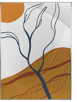 SHOP365 Ay Güneş ve Toprak Renkleri Modern Poster P-001393