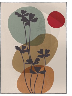 SHOP365 Bitki Yapraklar ve Şekiller Modern Poster P-001121