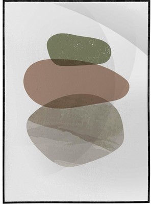 SHOP365 Şekiller Karışık Renkler Modern Poster P-001023