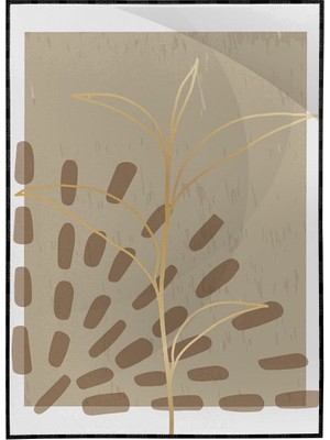 SHOP365 Bitki ve Şekiller Çizgiler Modern Poster P-001248