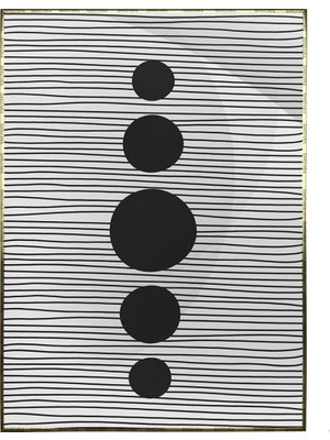 SHOP365 Şekiller Çizgiler Gri Siyah Renkler Modern Poster P-001904