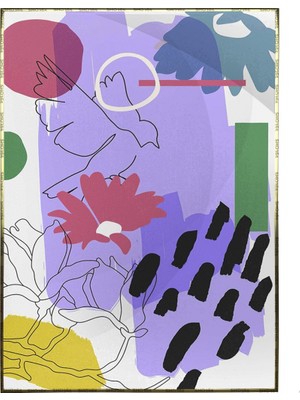 SHOP365 Hayvanlar Şekiller Modern Dekoratif Modern Poster P-001631