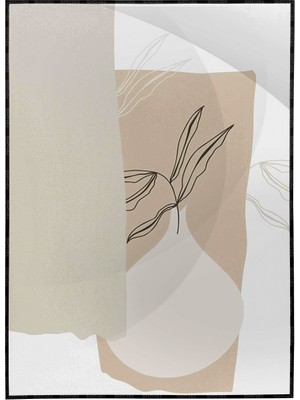 SHOP365 Yapraklar ve Şekiller Modern Poster P-001547
