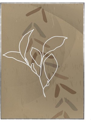 SHOP365 Bitki ve Şekiller Çizgiler Modern Poster P-001244