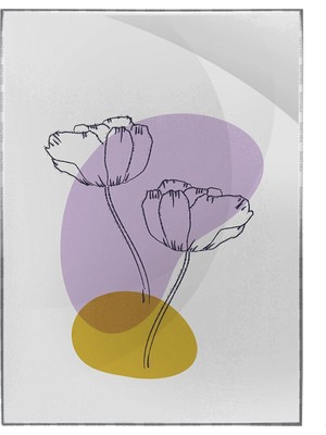 SHOP365 Yapraklar ve Şekiller Modern Poster P-001288