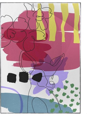 SHOP365 Hayvanlar Şekiller Modern Dekoratif Modern Poster P-001632