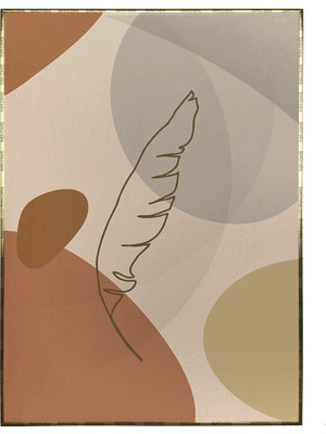 SHOP365 Bitki Yapraklar ve Şekiller Modern Poster P-002065