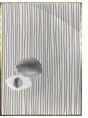 SHOP365 Şekiller ve Çizgiler Krem Gri Renkler Modern Poster P-002145