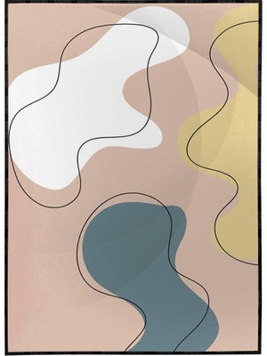 SHOP365 Tropikal Çizim Tasarım Modern Poster P-001967