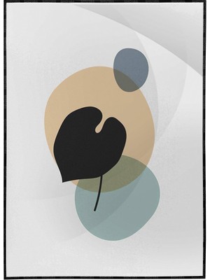 SHOP365 Bitki Yapraklar ve Şekiller Modern Poster P-001929