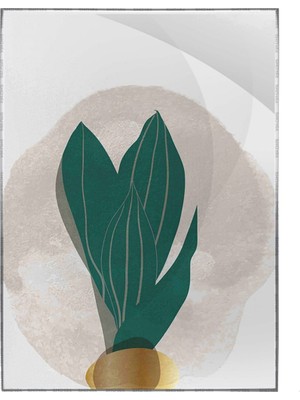 SHOP365 Yapraklar ve Şekiller Modern Poster P-002604