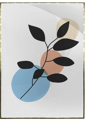 SHOP365 Bitki Yapraklar ve Şekiller Modern Poster P-001940