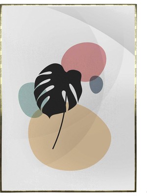 SHOP365 Bitki Yapraklar ve Şekiller Modern Poster P-001933