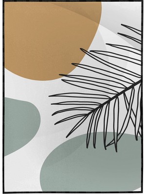 SHOP365 Bitki Yapraklar ve Şekiller Modern Poster P-002469
