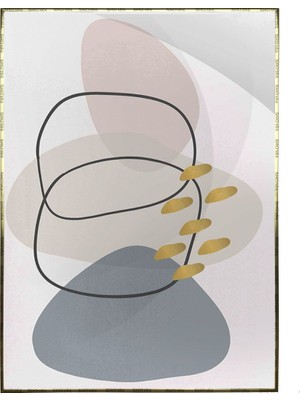 SHOP365 Şekiller ve Çizgiler Açık Tonlar Modern Poster P-002453