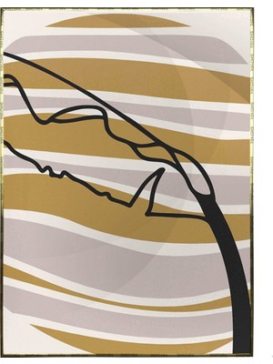 SHOP365 Bitki Yapraklar ve Şekiller Modern Poster P-002381