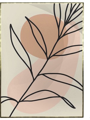 SHOP365 Bitki Yapraklar ve Şekiller Modern Poster P-002789