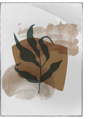 SHOP365 Bitki Yapraklar ve Şekiller Modern Poster P-002704