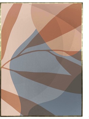 SHOP365 Bitki Yapraklar ve Şekiller Modern Poster P-002784