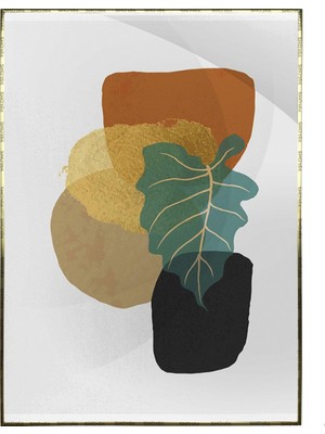 SHOP365 Bitki Yapraklar ve Şekiller Modern Poster P-003168
