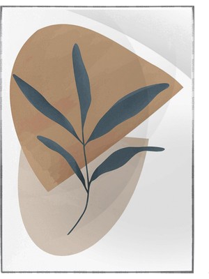 SHOP365 Yapraklar ve Şekiller Modern Poster P-003956